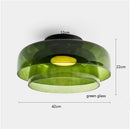 Axyaa Amber Glass LED Pendant Lights: Modern Nordic Hanging Lamp for Home Decor
