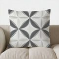Geometric Square Design Throw Pillow Cover by Axyaa