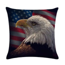 Axyaa Printed Linen Pillowcase for Home Sofa Car Decor 45*45cm
