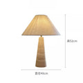 Axyaa Yellow Travertine Table Lamp LED E27 Vintage Design Desk Light