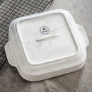 Axyaa Marble Grey Ceramic Bake Set 1500 ML Bake Pan with Handle