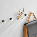 Axya Deer Head Coat Hook: Gold Home Wall Decor Key Hook