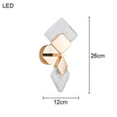 Axyaa Acrylic Rotatable Wall Lamp for Modern Luxury Living Room and Bedroom Lighting