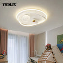 Axya LED Ceiling Lamp - White Blue Lights for Kids Bedroom