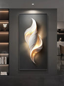 Axyaa LED Abstract Mural Wall Lamp for Bedroom, Living Room, Study & Staircase