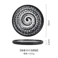 Axyaa Ceramic Stone Pattern Steak Plate for Pasta, Pizza & Japanese Cuisine