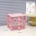 Axyaa Kawaii Desk Organizer Drawer for Stationery, Cards, and Small Objects