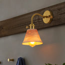 Axyaa Vintage White Ceramic LED Wall Sconce - Nordic Minimalism Stair Loft Bedroom Light