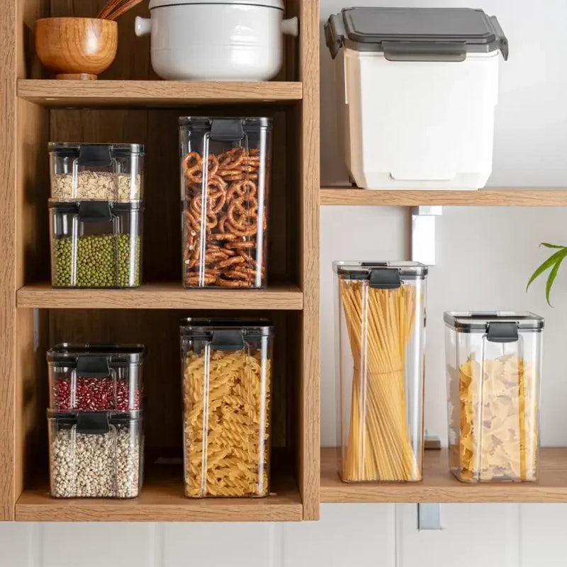 Axya Stackable Storage Containers for Kitchen Noodles Spaghetti Dry Food