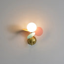 Axyaa Nordic Glass Ball Wall Sconce: Elegant G9 Light for Living Room & Bedroom