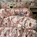 Axyaa Soft Skin-friendly Bedding Set with Duvet Cover, Bedsheet, Pillowcases