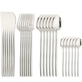 Axyaa Gold Mirror Stainless Steel Cutlery Set for Dining Wedding Restaurant