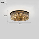 Axyaa Smokey Grey Glass Crystal Chandelier E14 for Home Decor Lighting