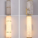 Axyaa Marble Wall Sconce LED Copper Gold Modern Wall Lamp for Bedroom & Hotel