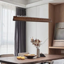 Axyaa Modern Solid Wood LED Chandelier for Dining Kitchen Living Room