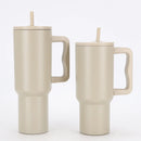 Axyaa Stainless Steel Vacuum Tumbler Mug Handle Straw Lid Cold Hot Drink Travel Car