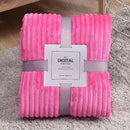 Axyaa Coral Fleece Winter Blanket - Soft & Warm Sofa Bedspread Plaid