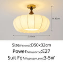 Axyaa Pumpkin LED Ceiling Lamp: Modern Home Decor Chandelier Lighting
