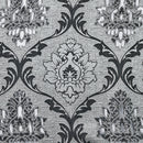 Axyaa Grey Jacquard Curtain - Retro Style Translucent Window Drapes