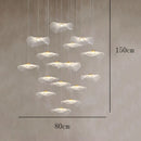 Axyaa LED Chandelier Pendant Lights for Modern Bedroom and Dining Room