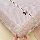 Axyaa Double-Layer Plaid Lace Mattress: Soft, Skin-Friendly, Non-Slip - Single Piece