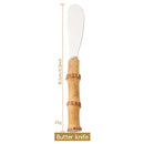 Axyaa Bamboo Cheese Knives Set - Stainless Steel Cutlery for Cheese-Lovers