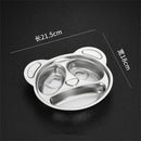 Axyaa Stainless Steel Divided Serving Tray Dinner Plate Lunch Container