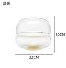 Axyaa Smoky Grey Amber Glass Table Lamp Luxury Designer Bedroom Marble Art Night Light