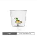 Axyaa 3D Christmas Theme Glass Mug Cup - 300ml - Creative Gift for Girls, Kids, Lovers