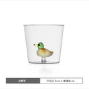 Axyaa 3D Christmas Theme Glass Mug Cup - 300ml - Creative Gift for Girls, Kids, Lovers