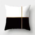 Axyaa Geometric Print Polyester Sofa Cushion Covers Home Decor Pillowcase