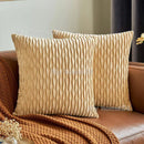 Axyaa Soft Solid Color Cushion Cover Set Luxury Home Decor Sofa Seat Pillow Case