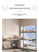 Axyaa Over Sink Dish Drying Rack & Organizer Shelf - Adjustable Multifunctional Storage