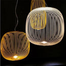 Axyaa Retro LED Spokes Pendant Lamp: Modern Industrial Hanging Light