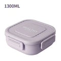Axyaa Double-deck Divided Plastic Lunch Box - Kids Bento Box for Picnic & Fruit Salad