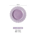 Axyaa Purple Lace Relief Ceramic Tableware Set