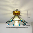 Axyaa Modern Glass Copper Ceiling Light Fixture for Home Decor and Night Illumination