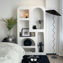 Axyaa Pleated Fabric LED Floor Lamp for Modern Living Room Decor