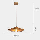Axyaa Lotus Leaf Retro LED Pendant Light for Zen Tea Room and Living Room