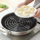 Axyaa Stainless Steel Steamer Pot with Dumplings, Eggs & Grill Stand - Multifunction Tableware