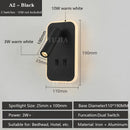 Axyaa LED Wall Sconce Reading Light with USB Ports & Adjustable Spotlight
