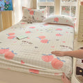 Axyaa 100% Cotton Mattress Protector Cover - Single Piece, Non-slip, Dustproof