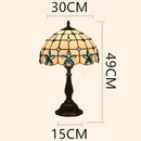 Axyaa Tiffany Lilac Flower Table Lamp - Stained Glass Art Decor