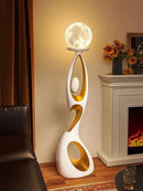 Axyaa Luxury Resin Sculpture LED Floor Lamp