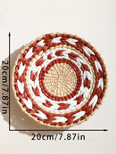 Boho Hand Woven Wall Basket for Home Decor by Axyaa