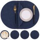 Axyaa Round Waterproof Placemats Set - Non-slip & Heat Resistant Mats