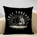 Axyaa Skull Head Pillow Cover Black Cartoon Design 45x45cm