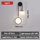 Axyaa Nordic LED Wall Lamp: Modern Minimalist Indoor Lighting Fixture