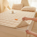 Axyaa Rose Velvet Bed Mattress: Thick & Cozy Student Dorm Room Mat.