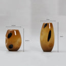 Axyaa Polka Dot Glass Vase - Home Decor Flower Arrangement Accessories